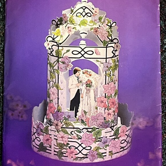 Vintage American Greeting Bride Groom Paper Wedding Decoration 12" 70s Retro - Picture 3 of 6